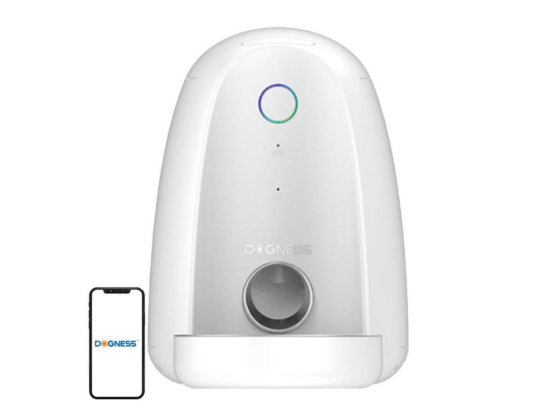 Automatic Pet Feeder with plastic bowl WIFI mini Dogness (white)