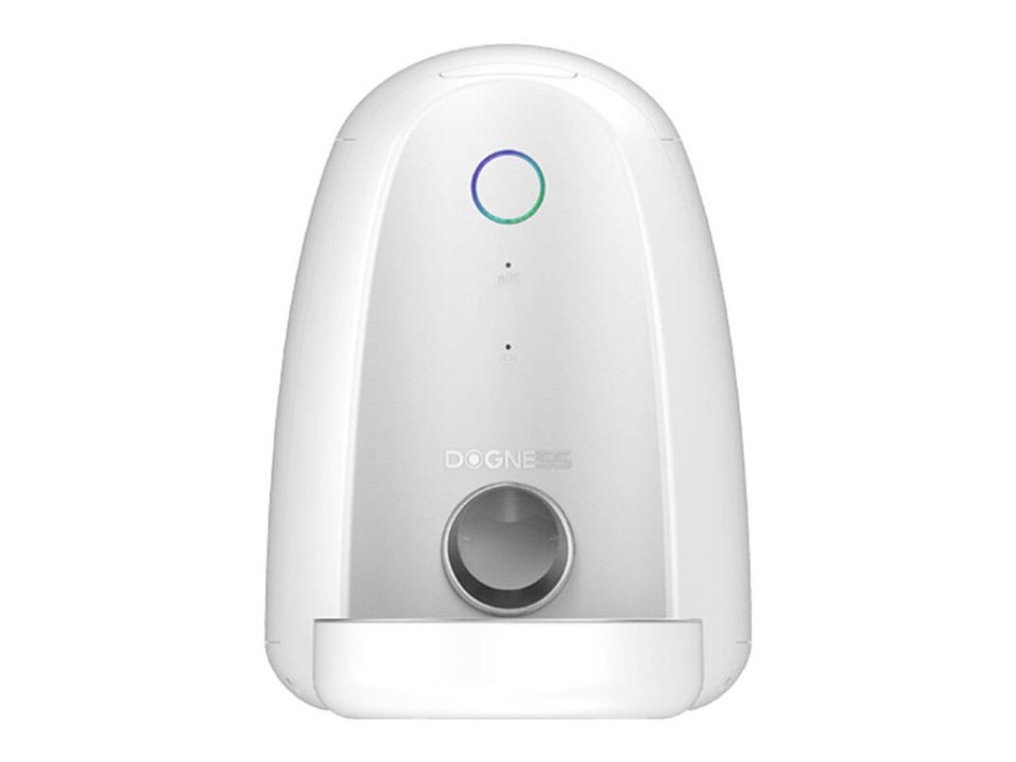 Alimentador automático para animais de estimação com tigela de metal WIFI mini Dogness (branco)