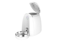 Alimentador automático para animais de estimação com tigela de metal WIFI mini Dogness (branco) Alimentador automático para animais de estimação com tigela de metal WIFI mini Dogness (branco)