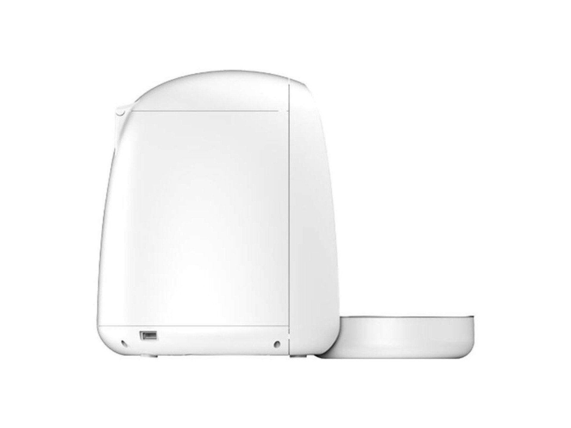 Alimentador automático para animais de estimação com tigela de metal WIFI mini Dogness (branco)