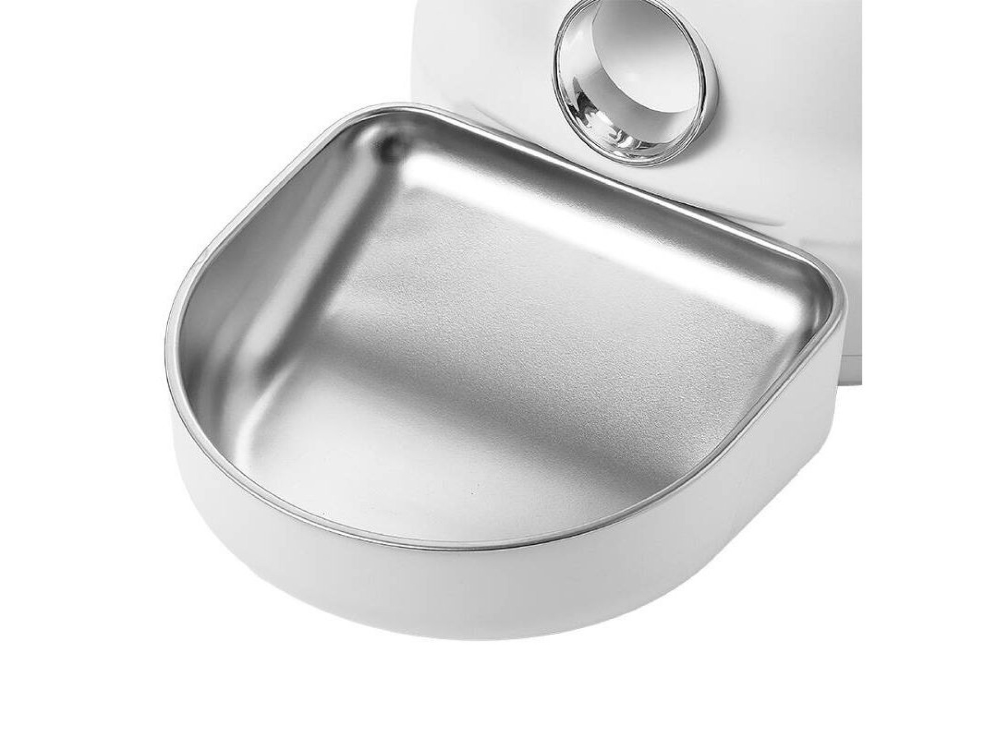 Automatic Pet Feeder with metal bowl Dogness (white)