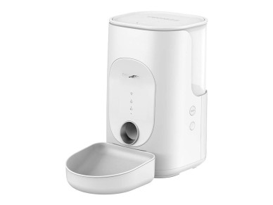 Distribuidor de alimentos inteligente Dogness F16 WiFi 5G 4L com tigela de pl�stico (branco)