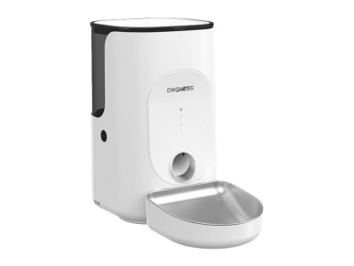 Dogness F16 WiFi 5G 4L smart food dispenser with stainless steel bowl (white)