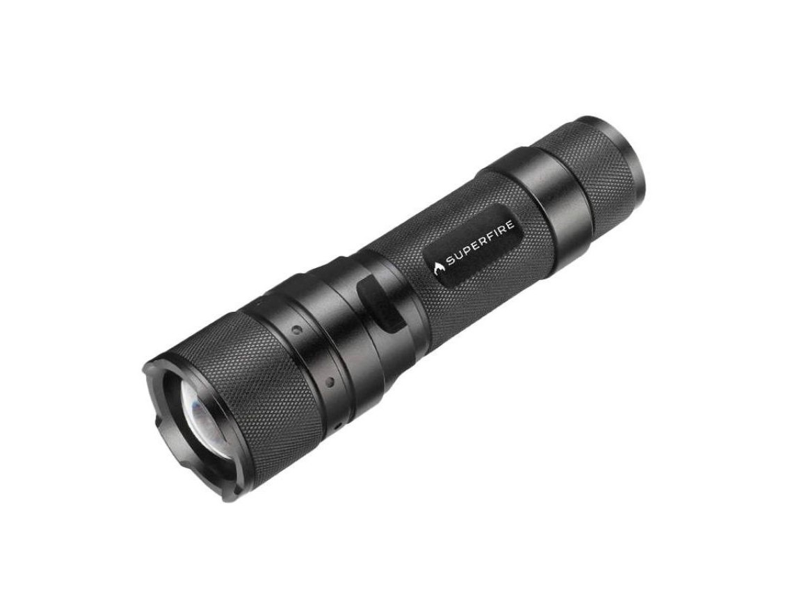 Linterna Superfire F3-L2 – 570lm, 260m, 5 modos, función de zoom