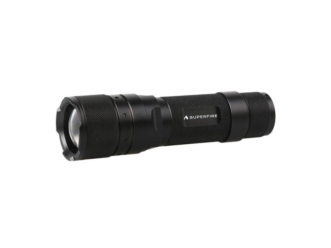Linterna Superfire F3-L2 – 570lm, 260m, 5 modos, función de zoom