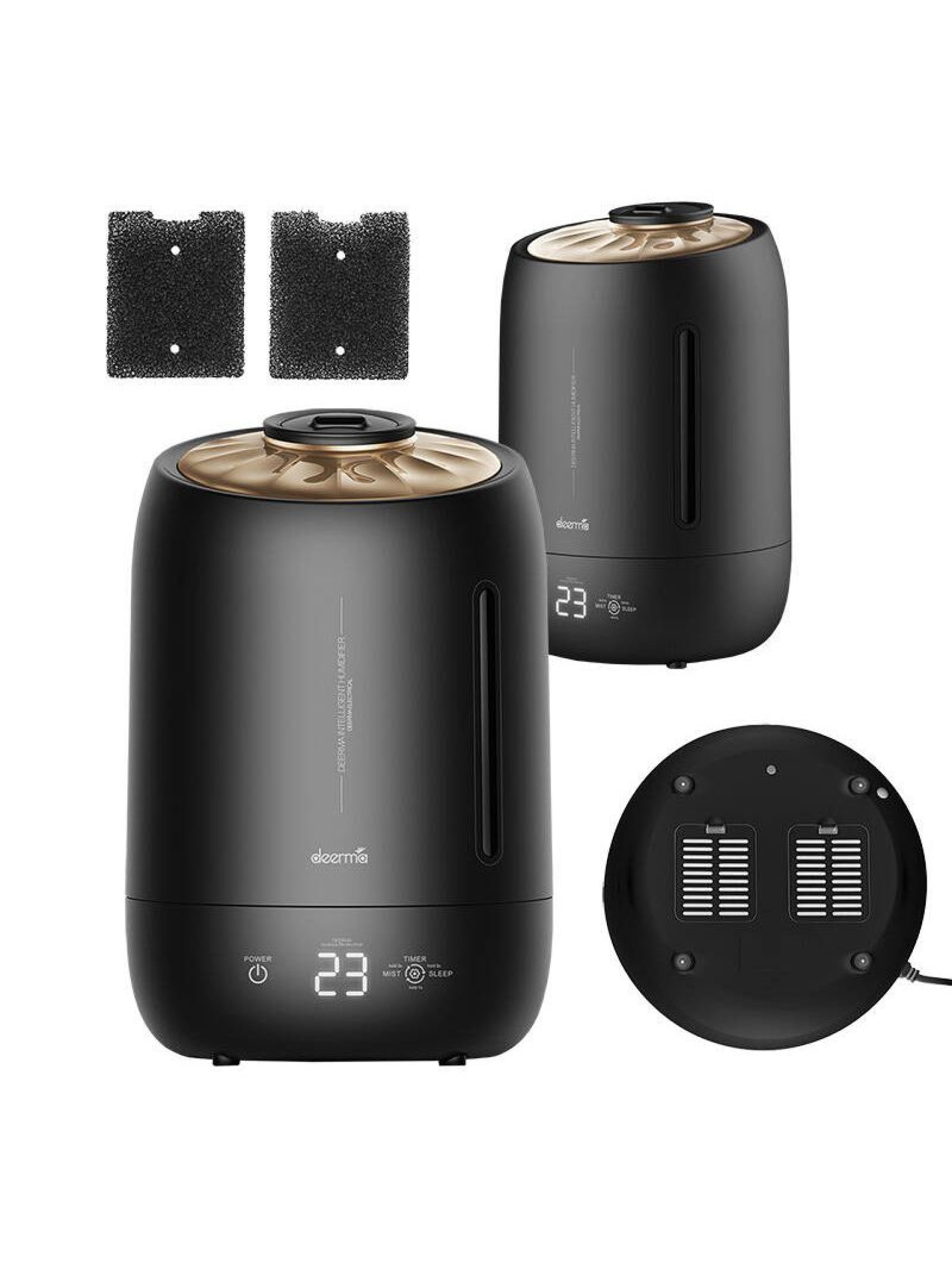 Ultrasonic humidifier Deerma F600 black