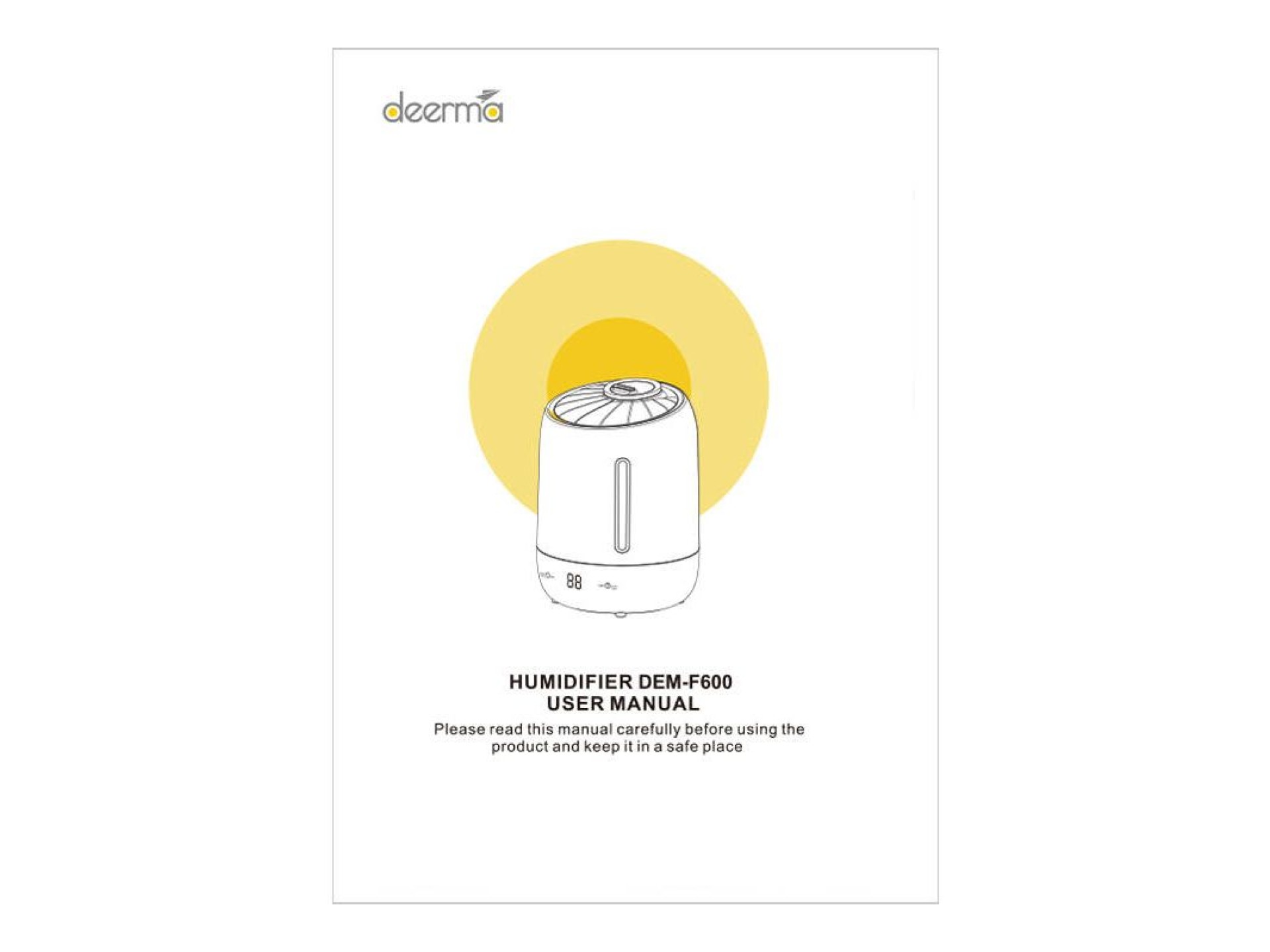 Ultrasonic humidifier Deerma F600