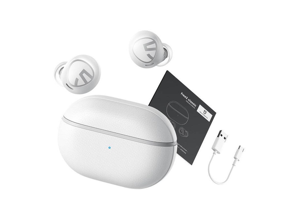 Fones de ouvido TWS Soundpeats Free2 Classic (branco)