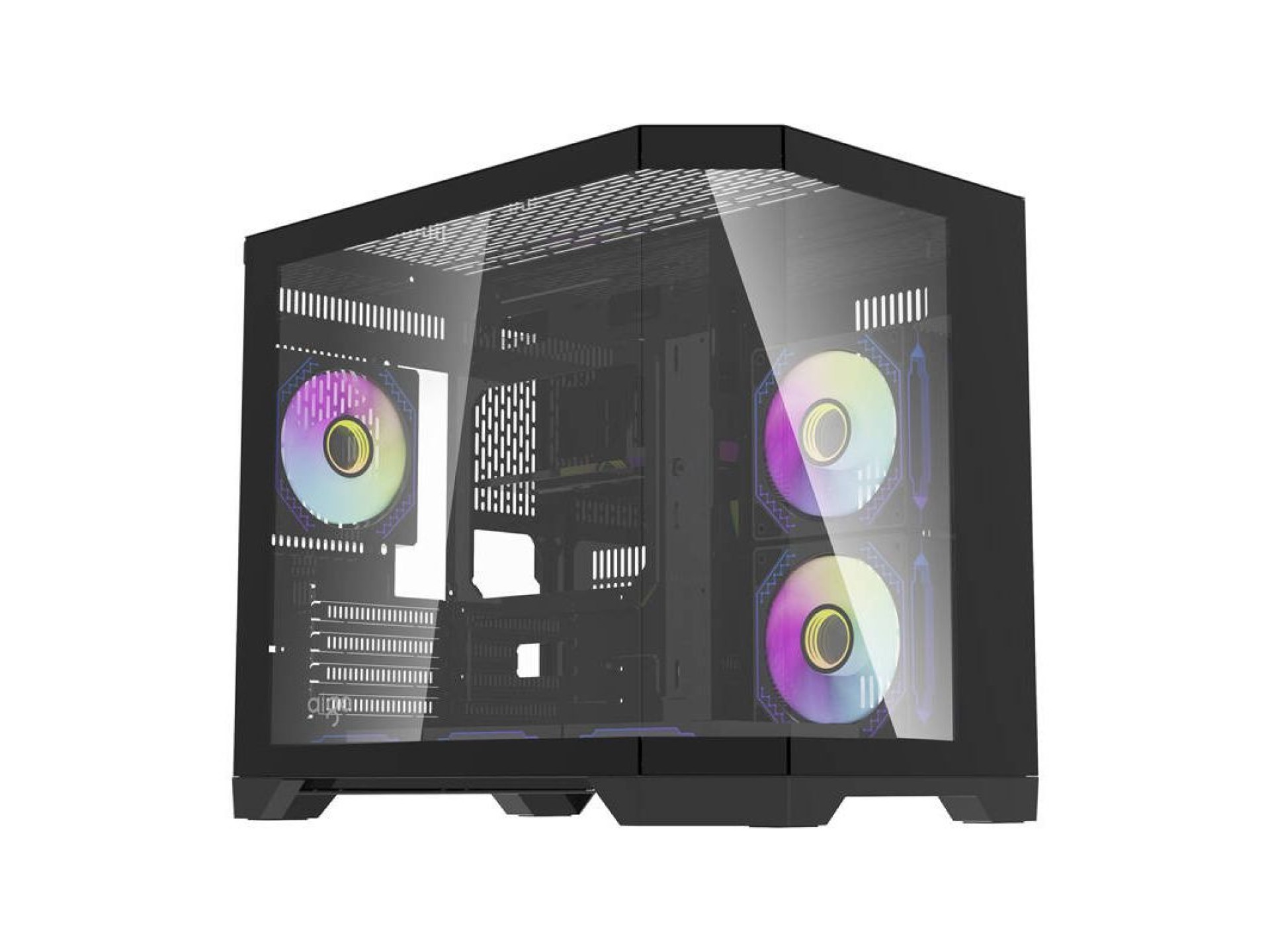 Gabinete para computador Darflash FT418 + 6 ventoinhas aRGB (preto)