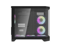 Gabinete para computador Darflash FT418 + 6 ventoinhas aRGB (preto) Gabinete para computador Darflash FT418 + 6 ventoinhas aRGB (preto)