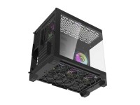 Gabinete para computador Darflash FT418 + 6 ventoinhas aRGB (preto) Gabinete para computador Darflash FT418 + 6 ventoinhas aRGB (preto)