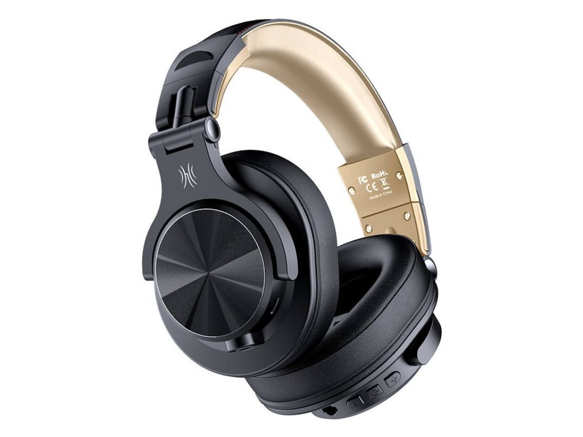 Fones de ouvido sem fio Oneodio Fusion A70 (dourado)