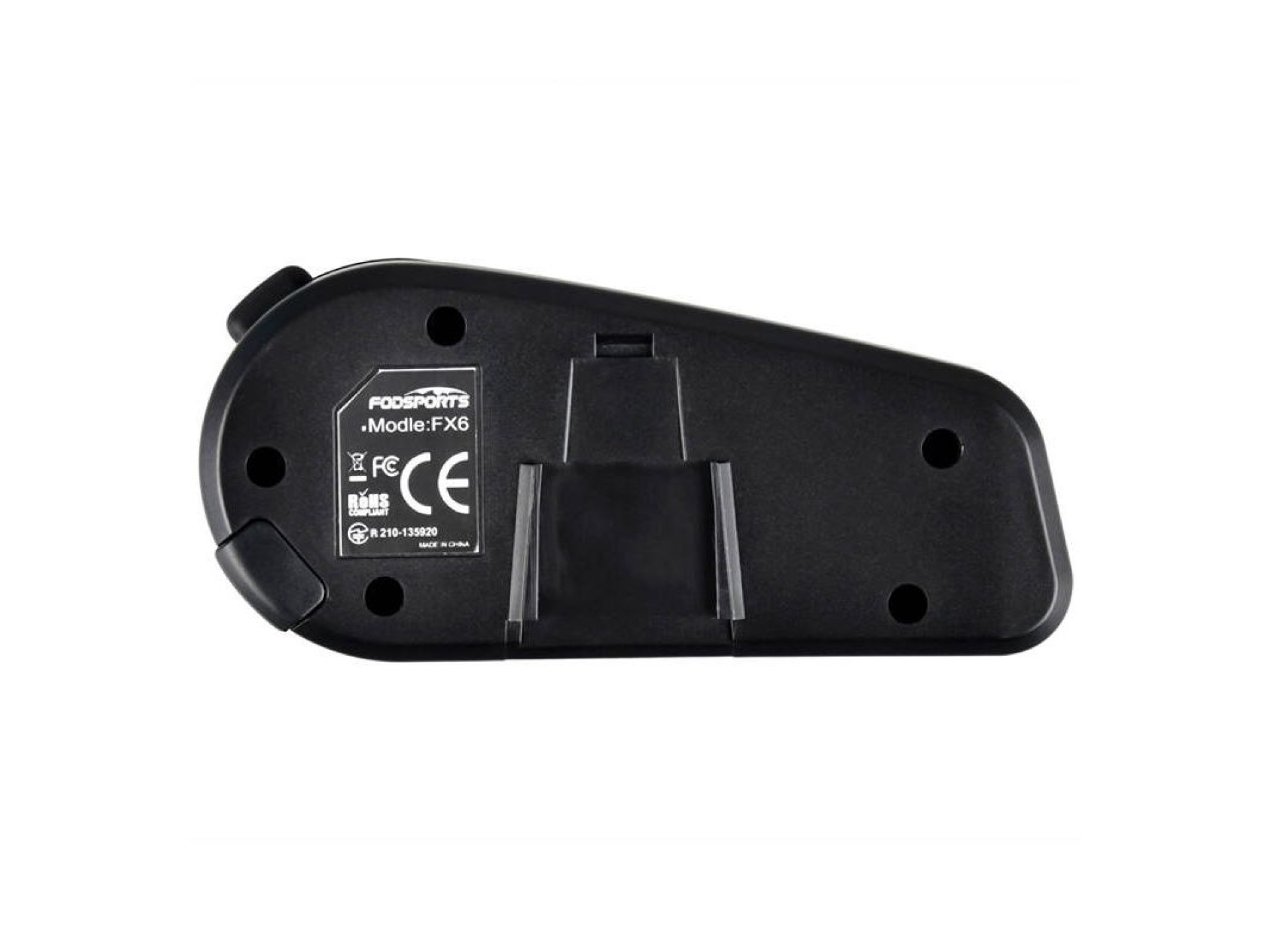 Fodsports FX6 motorcycle intercom two-pack (black)