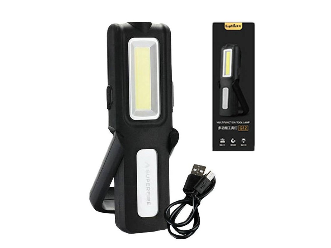 Workshop flashlight Superfire G12, 566lm, USB
