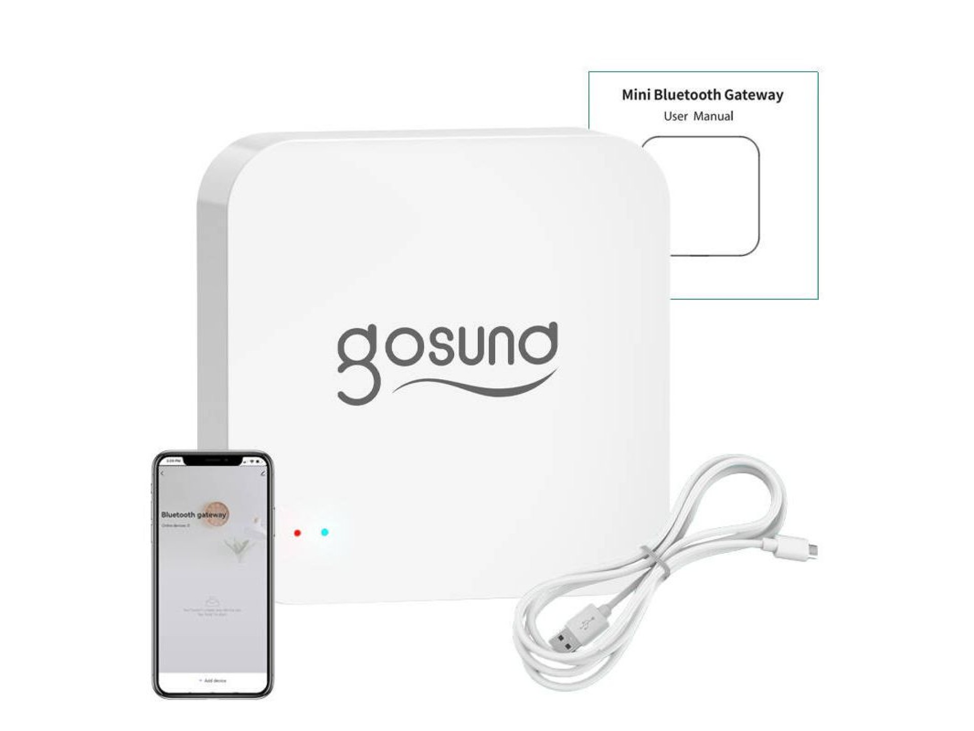 Gateway de malha WiFi Bluetooth BLE inteligente com alarme Gosund G2 Tuya