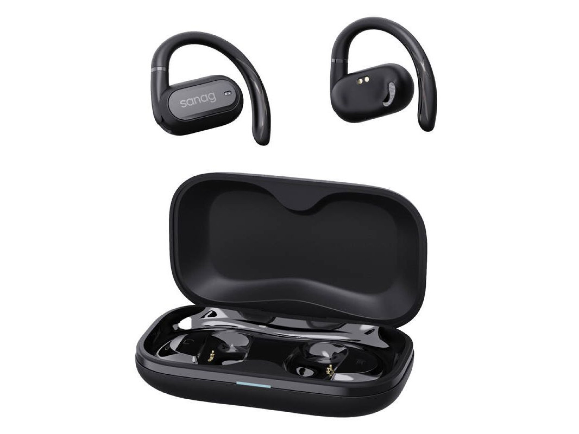 Fones de ouvido sem fio OWS Sanag G36S (preto)