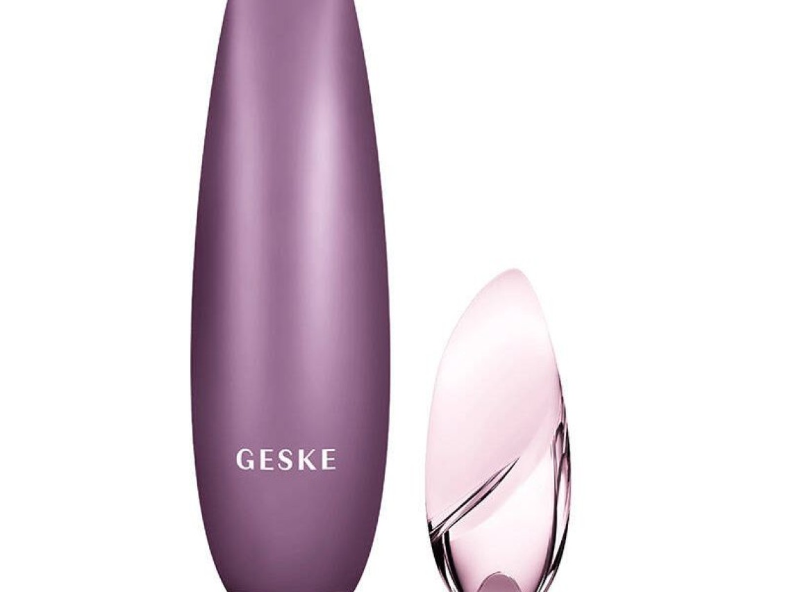 Mascarilla exfoliante facial magnética sin contacto 5 en 1 de Geske (rosa).