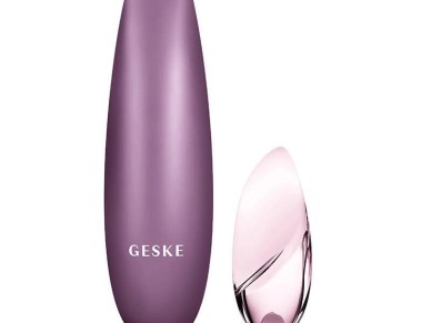 M�scara esfoliante facial magn�tica 5 em 1 Geske sem toque (rosa).