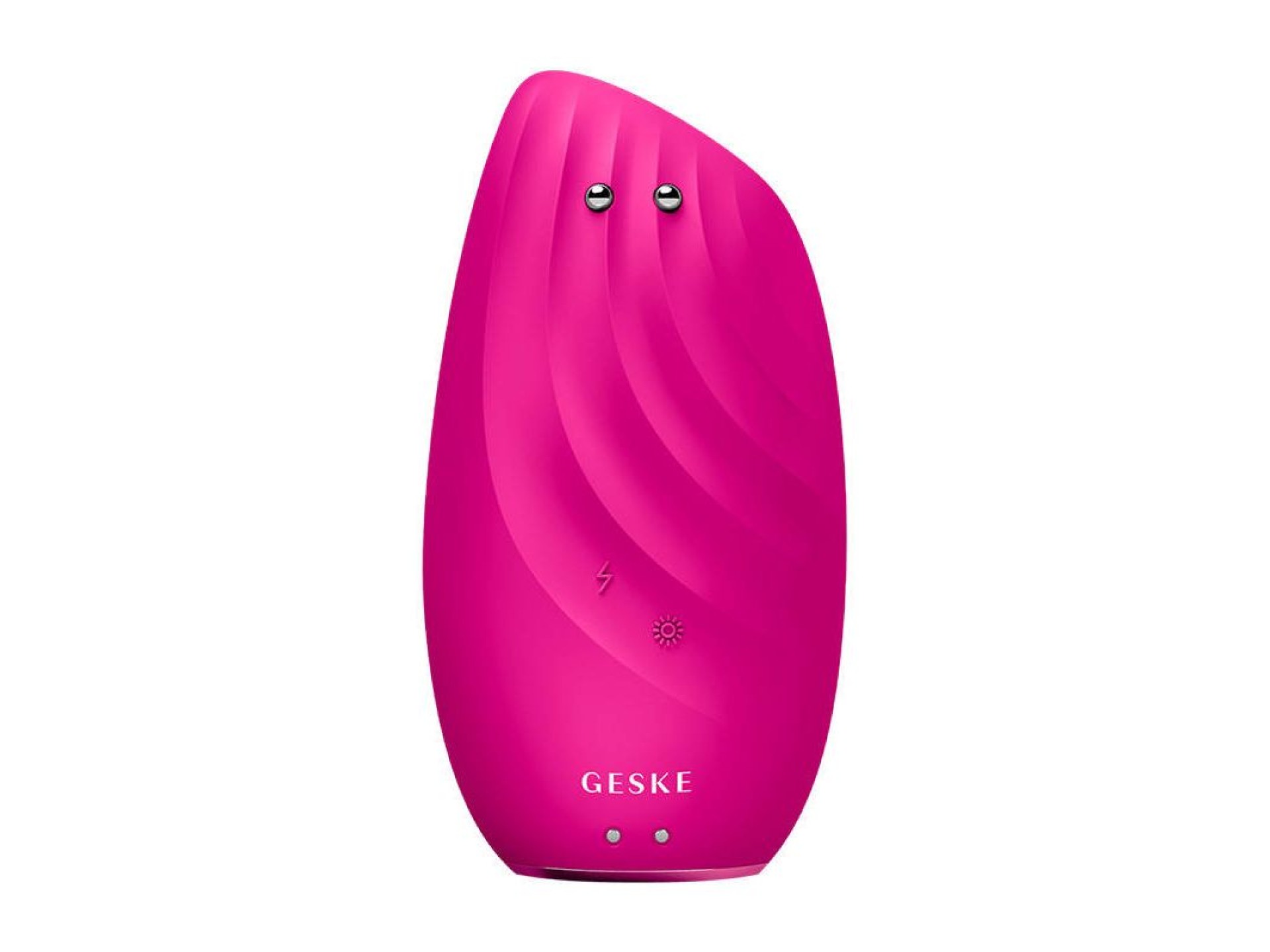 Escova facial térmica sônica e lifting facial 8 em 1 Geske com aplicativo (magenta)
