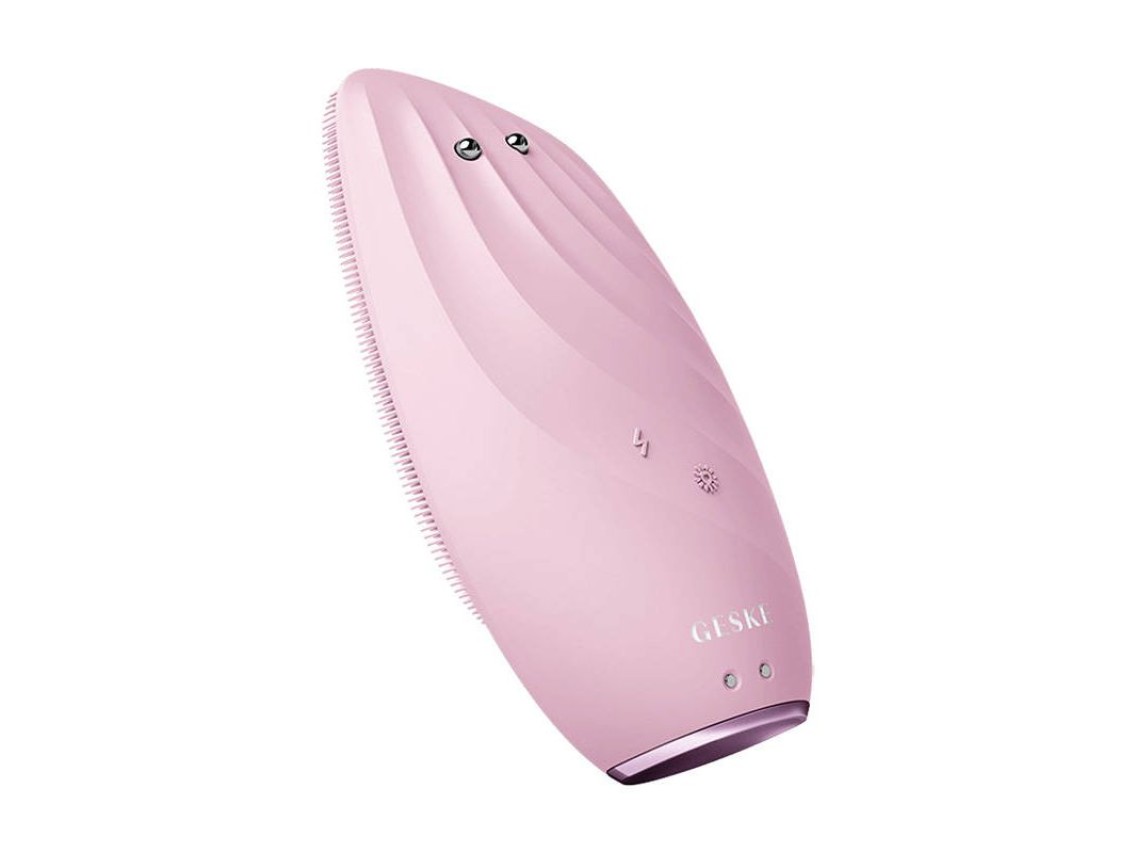 Escova Facial Sonic Thermo e Lifter Facial 8 em 1 Geske com APP (rosa)