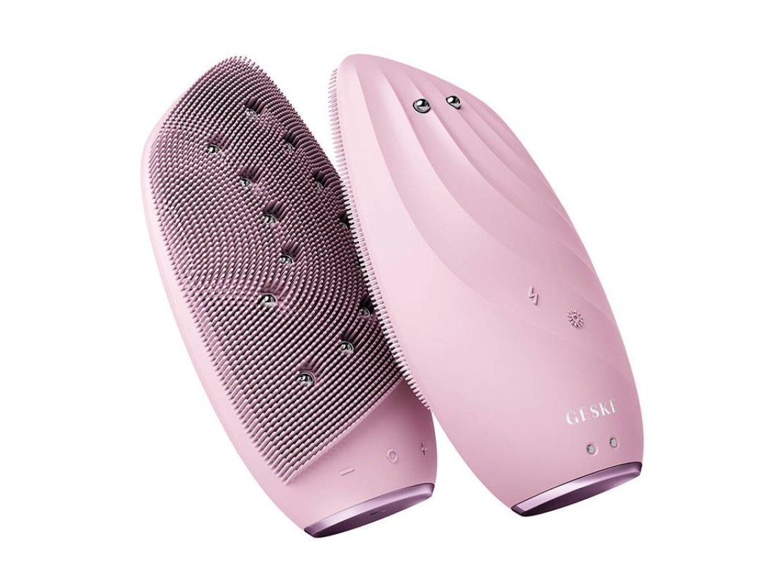 Escova Facial Sonic Thermo e Lifter Facial 8 em 1 Geske com APP (rosa)