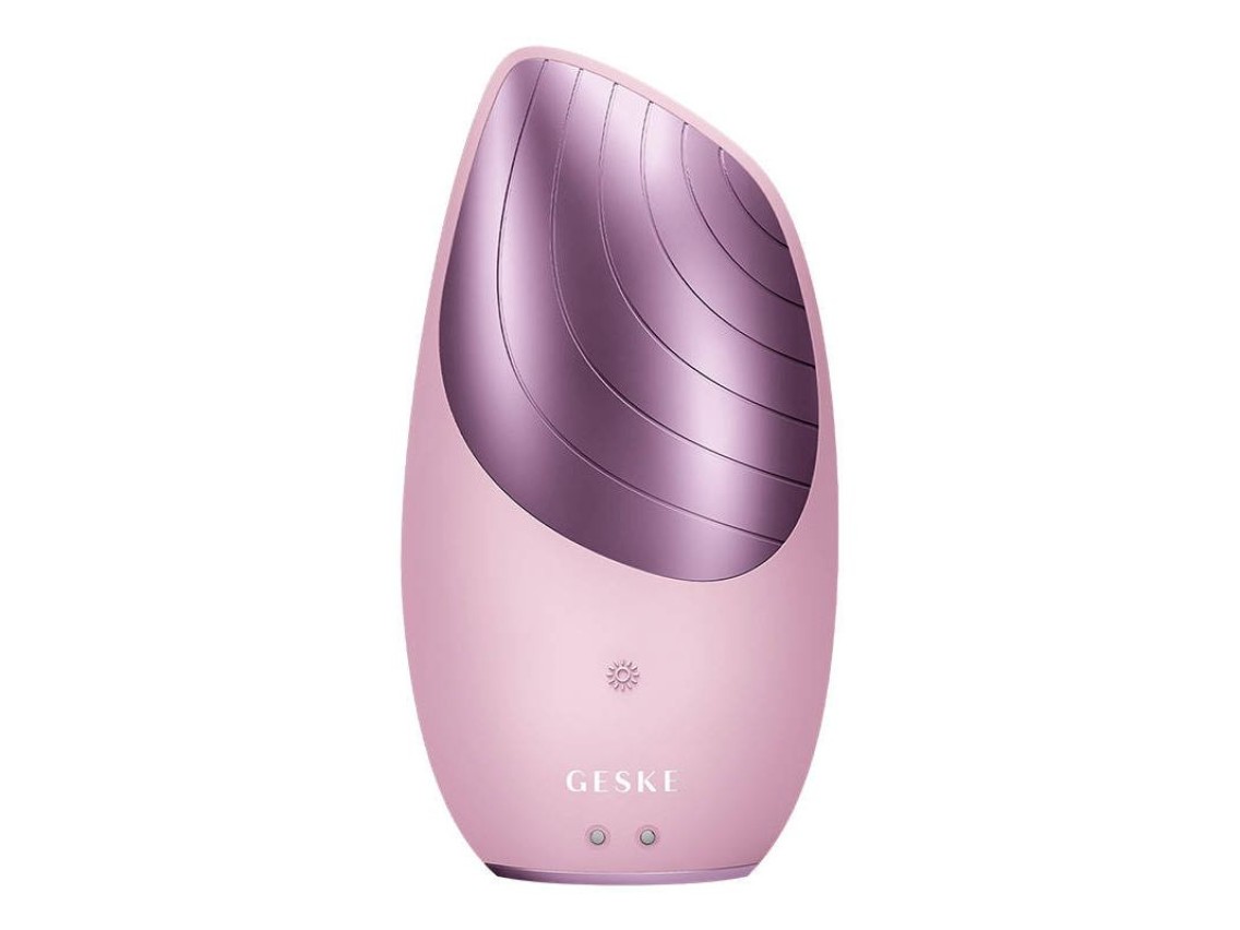 Escova Facial Sonic Thermo 6 em 1 Geske com APP (rosa)