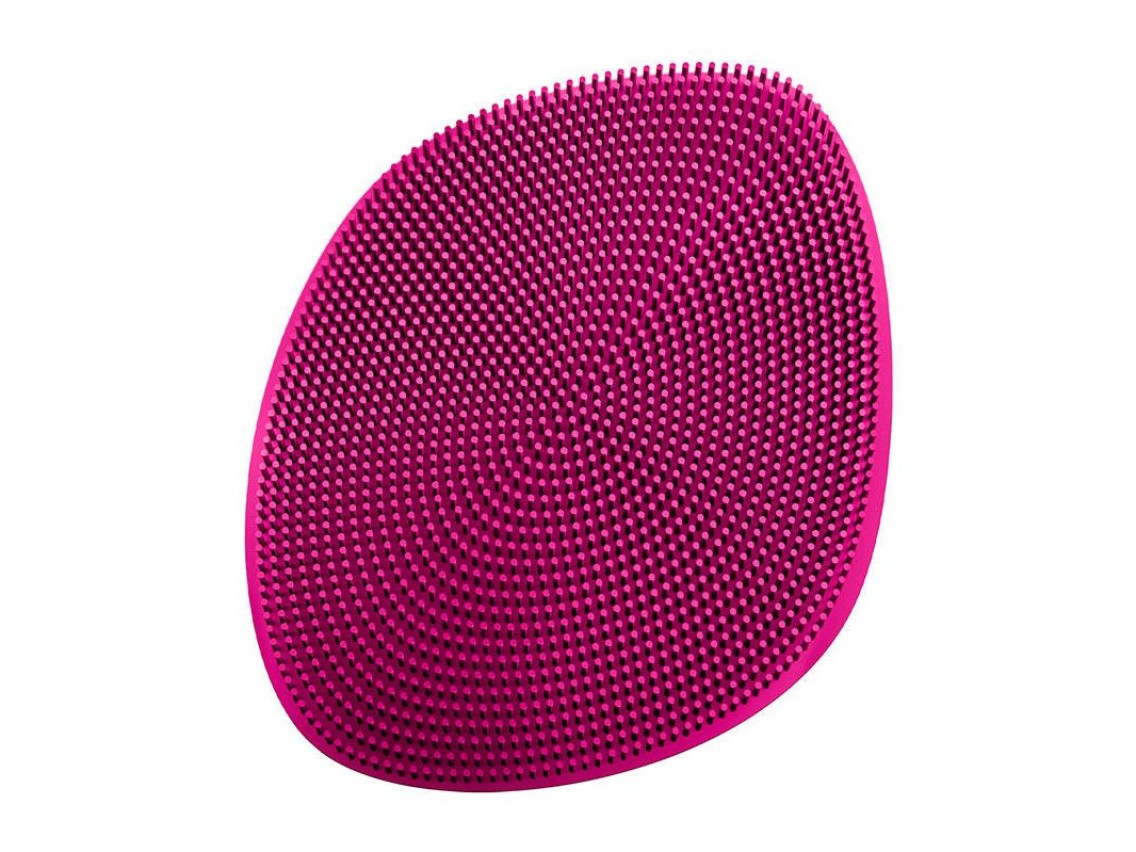 Cepillo de limpieza facial 4 en 1 Geske con aplicación (magenta)