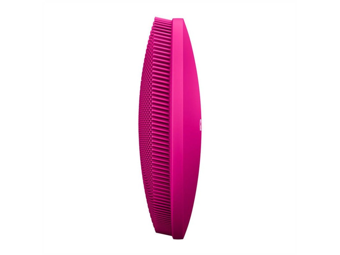Cepillo de limpieza facial 4 en 1 Geske con aplicación (magenta)