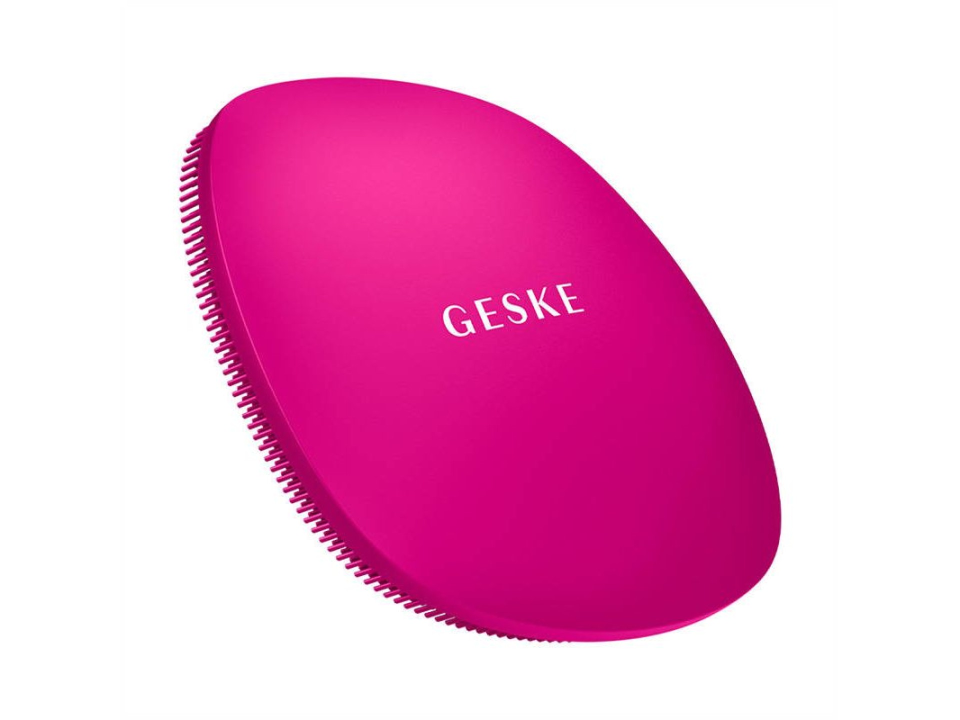 Cepillo de limpieza facial 4 en 1 Geske con aplicación (magenta)