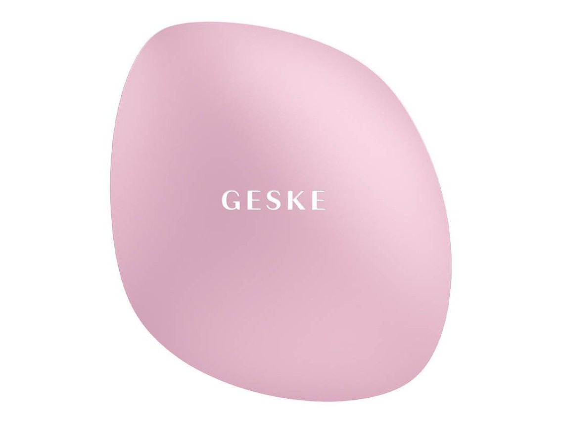 Cepillo de limpieza facial 4 en 1 Geske con aplicación (rosa)
