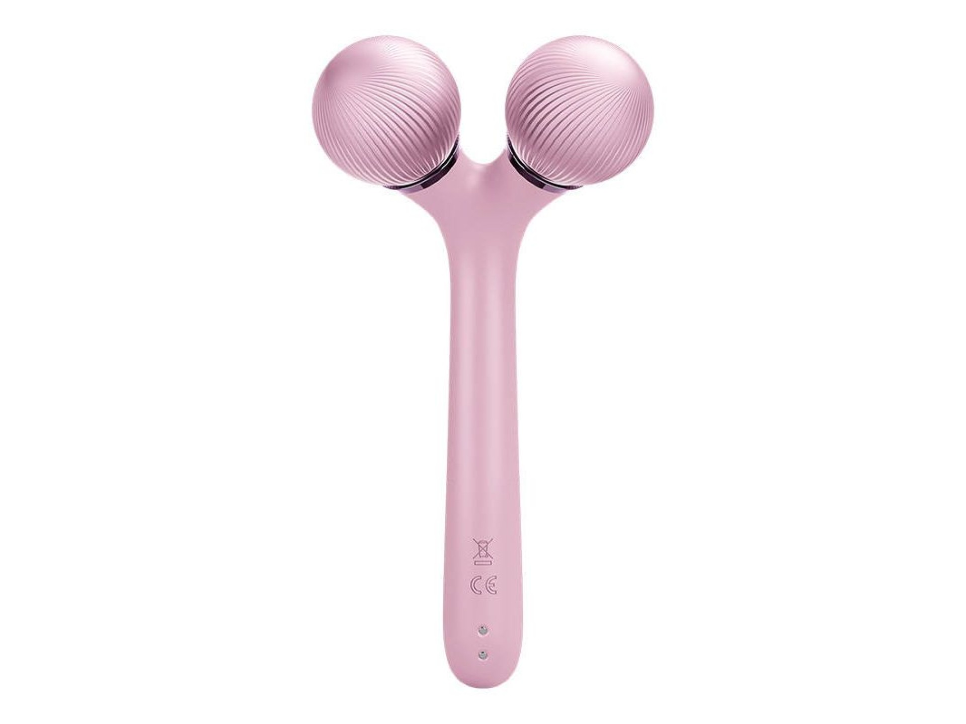 Rodillo sónico facial y corporal 4 en 1 Geske con aplicación (rosa)