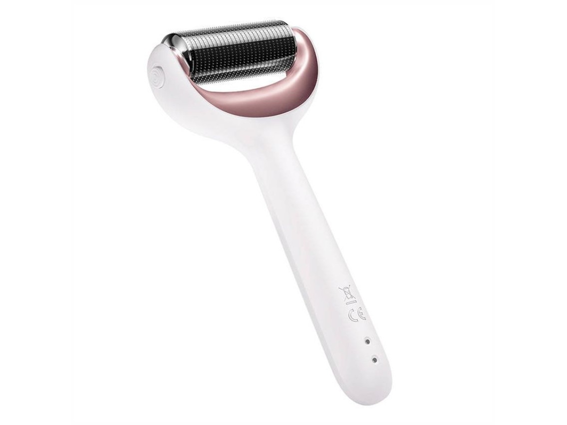 Micro Needle Face&Body Roller 9 em 1 Geske com APP (luz estrela)