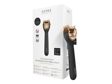 Micro Needle Face Roller 9 em 1 Geske com APP (cinza)