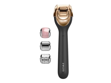 Micro Needle Face Roller 9 em 1 Geske com APP (cinza)