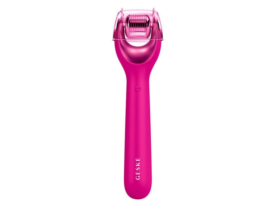Micro Needle Face Roller 9 em 1 Geske com APP (magenta)