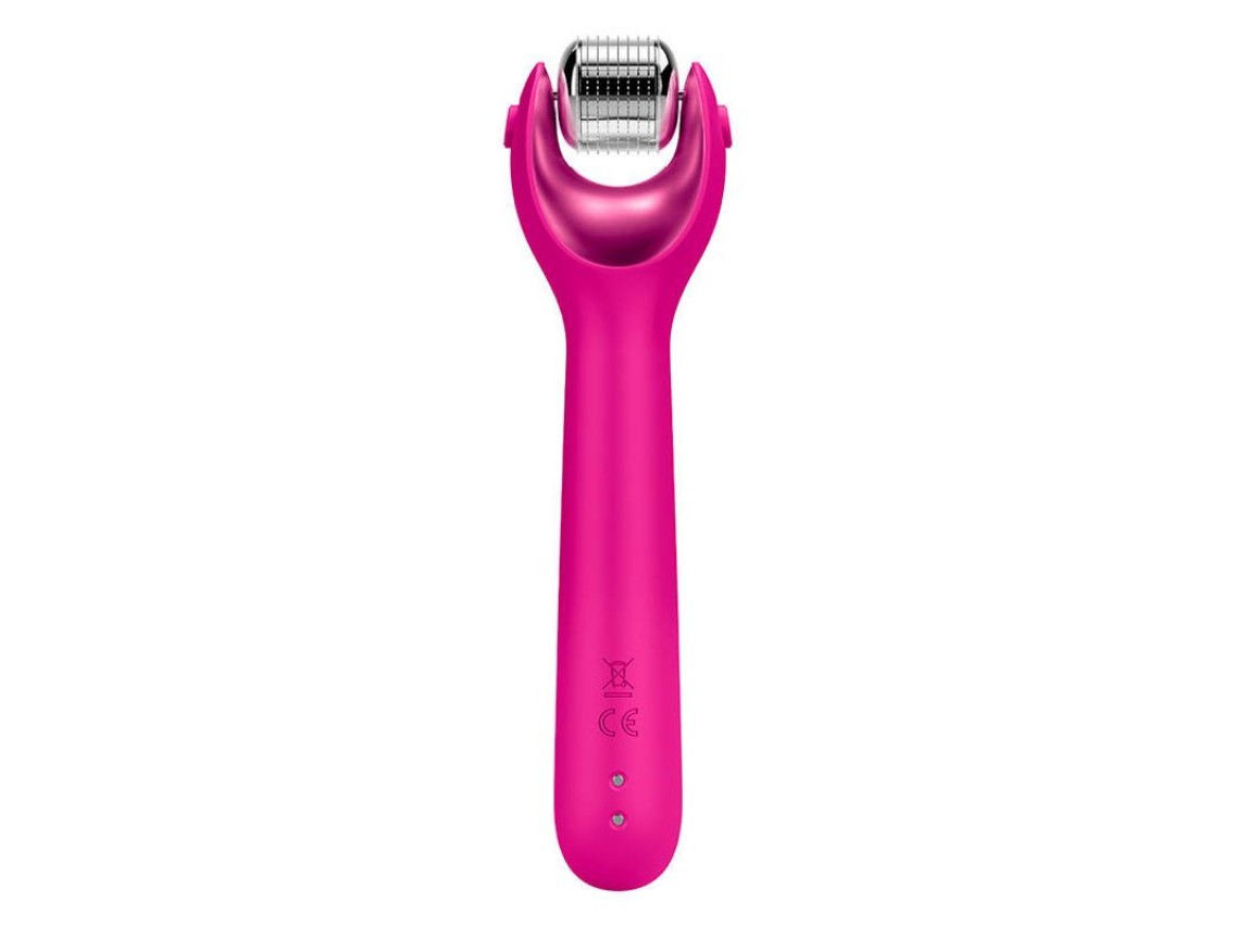 Micro Needle Face Roller 9 em 1 Geske com APP (magenta)