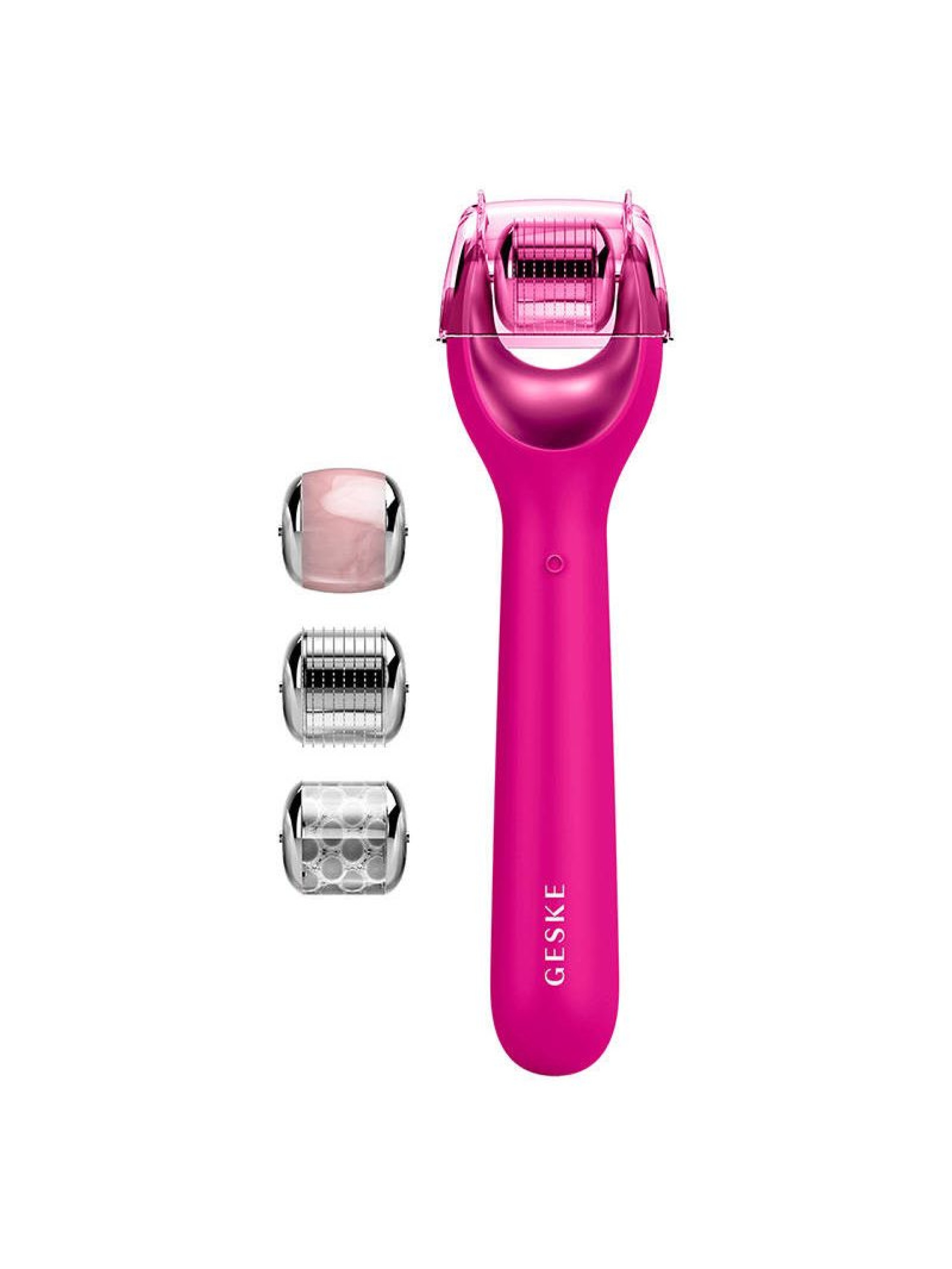 Micro Needle Face Roller 9 em 1 Geske com APP (magenta)