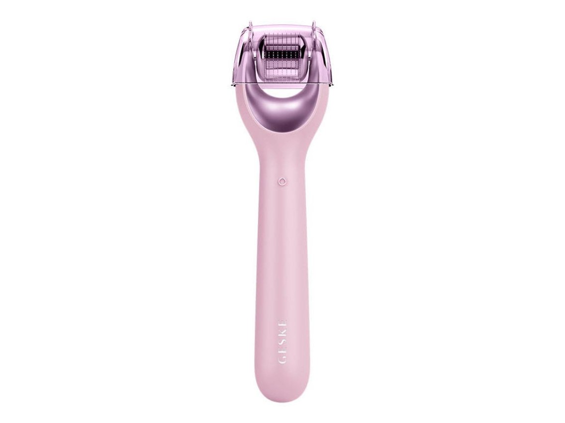 Micro Needle Face Roller 9 em 1 Geske com APP (rosa)