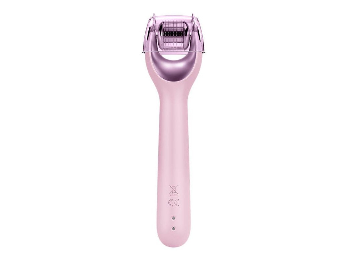 Micro Needle Face Roller 9 em 1 Geske com APP (rosa)