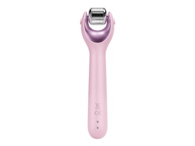 Micro Needle Face Roller 9 em 1 Geske com APP (rosa)