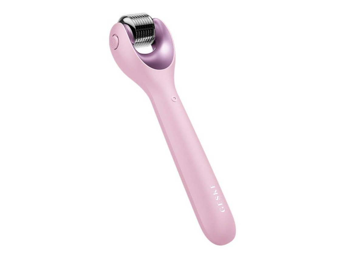 Micro Needle Face Roller 9 em 1 Geske com APP (rosa)