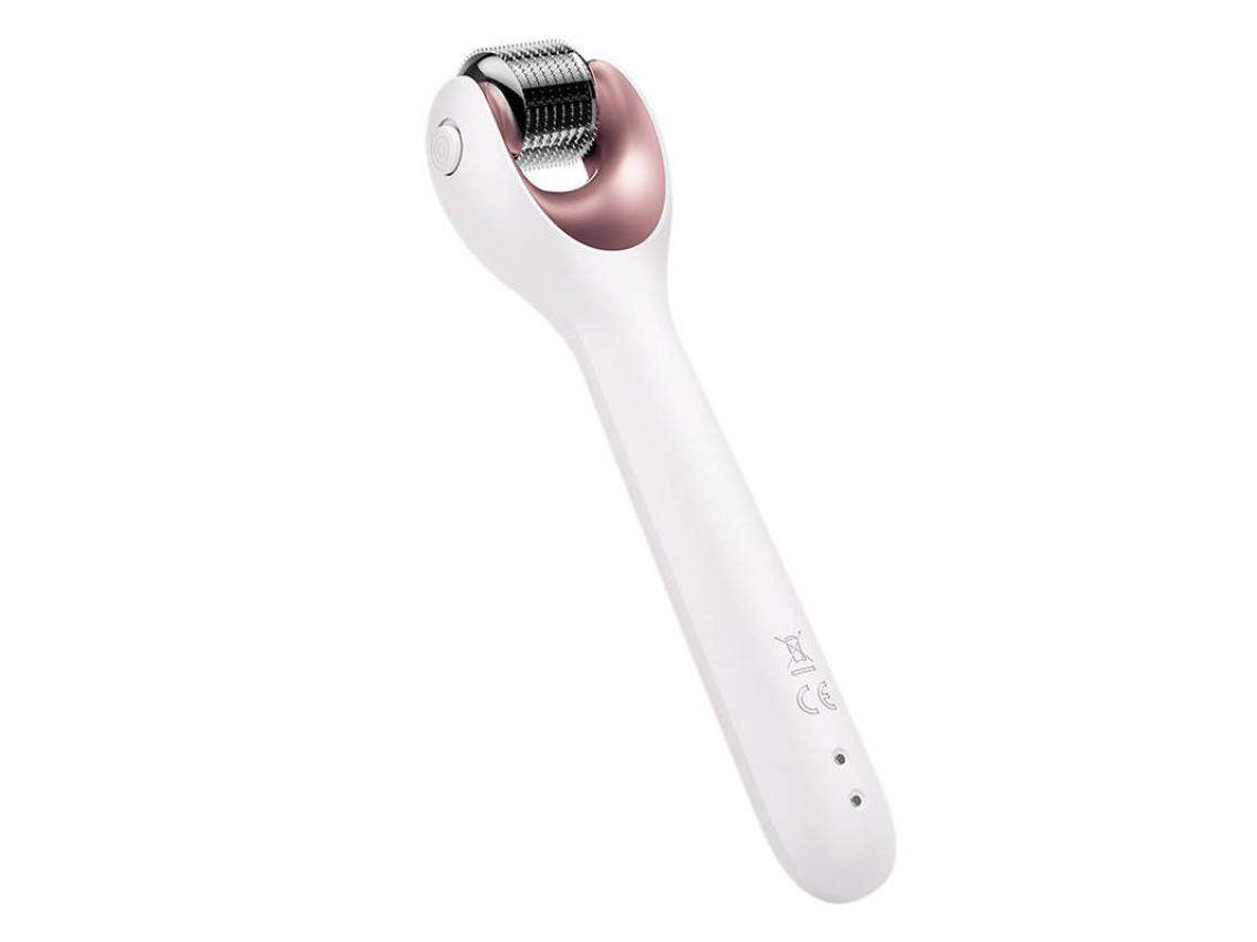 Micro Needle Face Roller 9 em 1 Geske com APP (luz estrela)