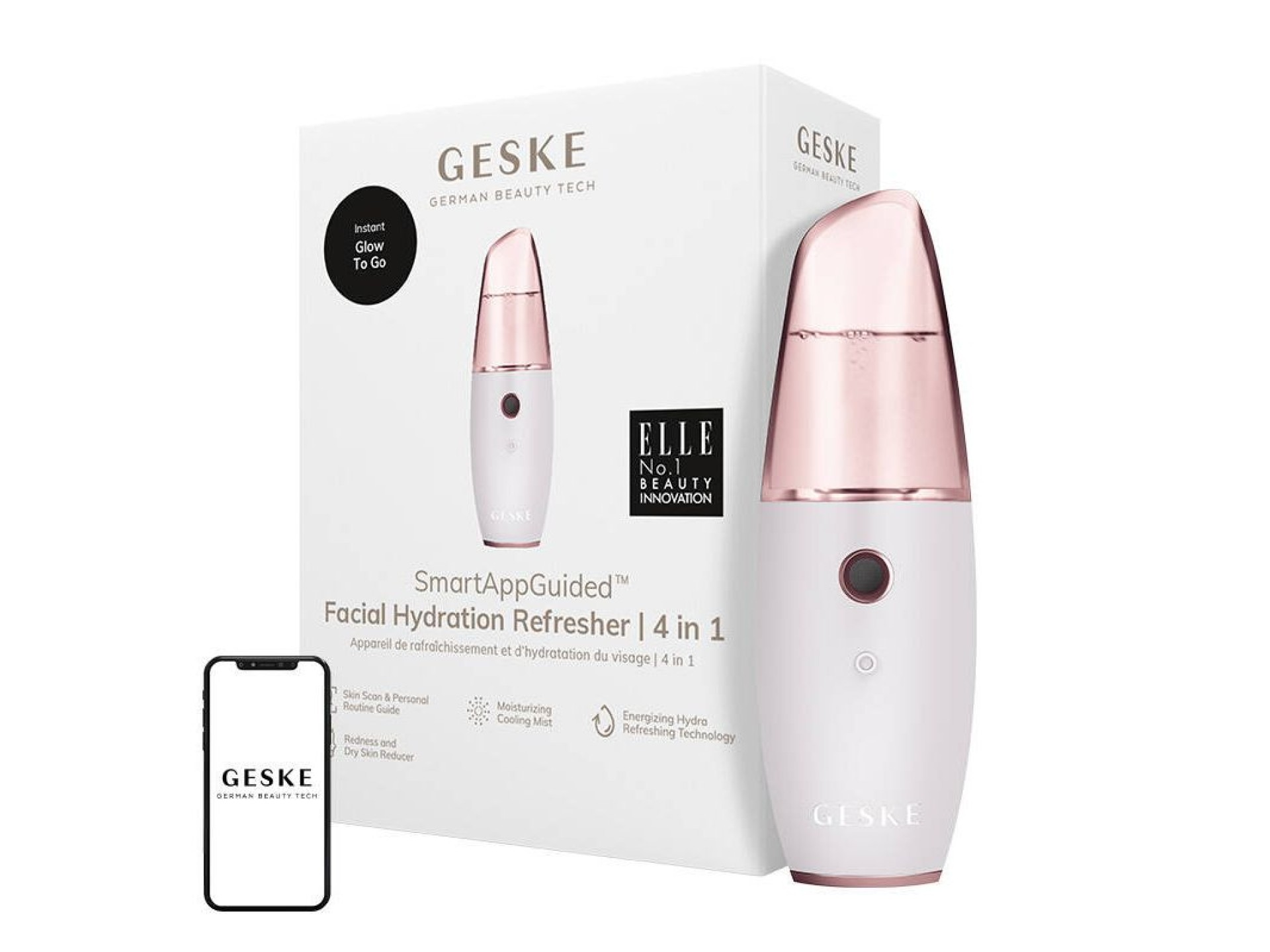 Hidratação Facial Refresca 4 em 1 Geske com APP (starlight)