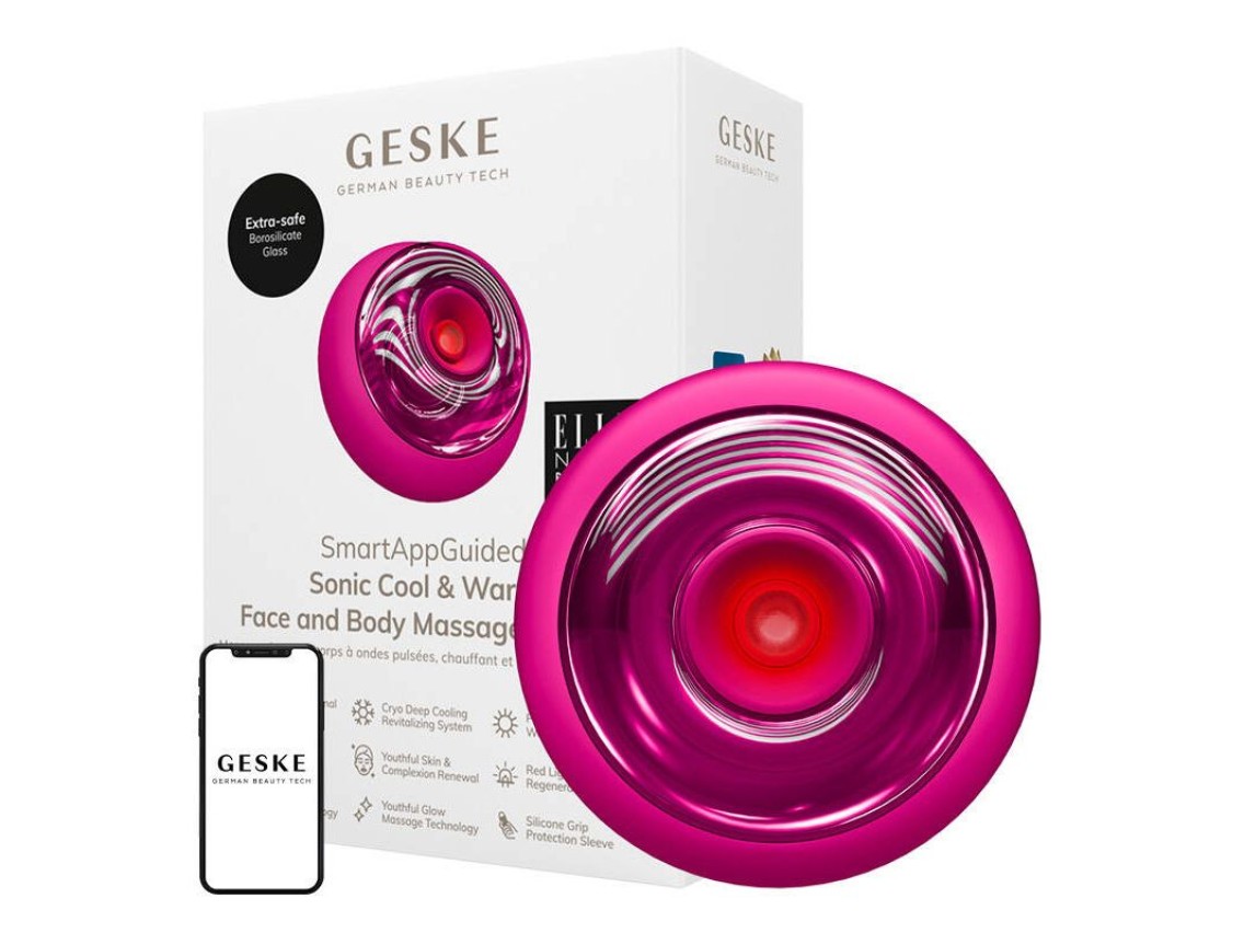 Masajeador facial y corporal s�nico fr�o y c�lido Geske 9 en 1 (magenta)
