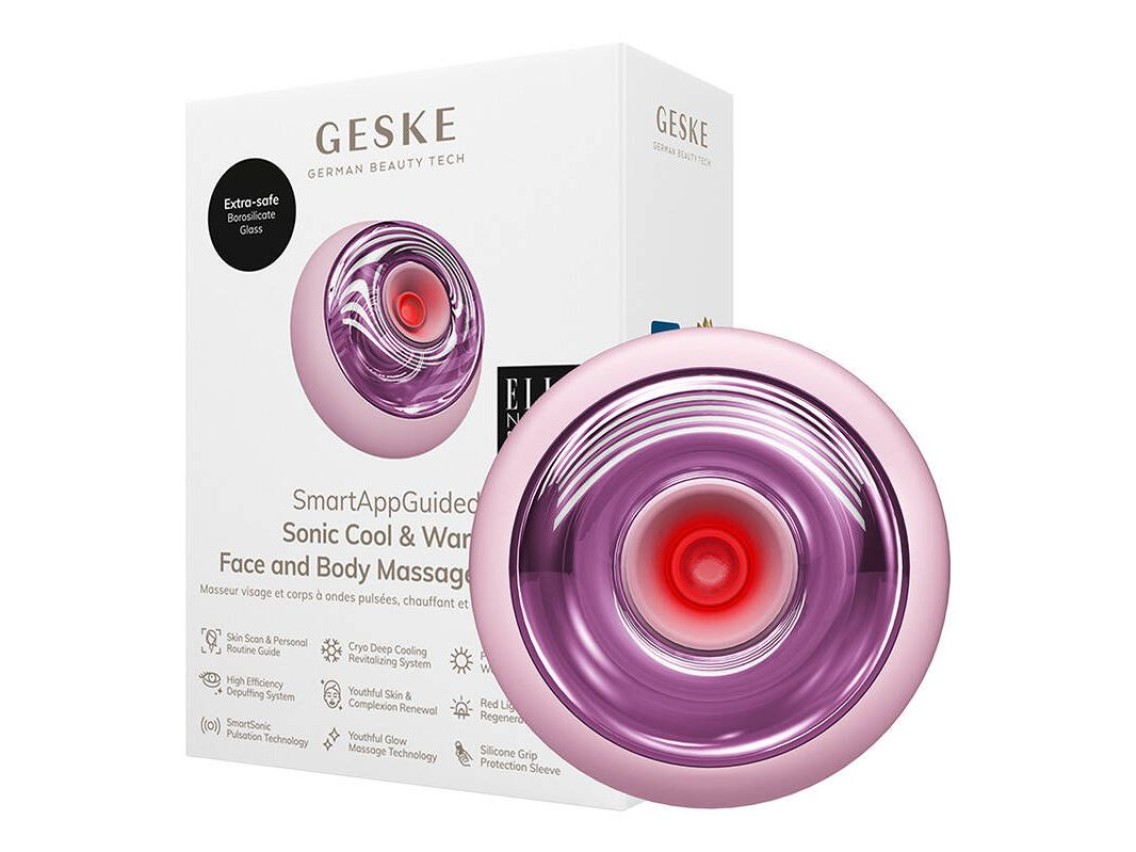 Masajeador facial y corporal Geske Sonic Cool & Warm 9 en 1 (rosa)