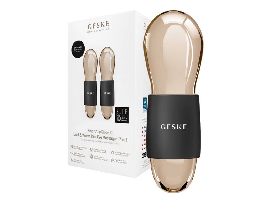 Massageador de olhos Geske Cool & Warm Duo 7 em 1 (cinza)