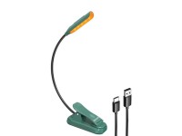Lámpara inalámbrica Glocusent mini GLCSNTBL102G, luz de libro con clip, USB-C, verde Lámpara inalámbrica Glocusent mini GLCSNTBL102G, luz de libro con clip, USB-C, verde