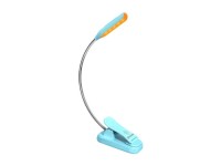 L�mpara inal�mbrica Glocusent mini GLCSNTBL103B, luz de libro con clip, USB-C Azul