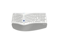 Teclado ergon�mico inal�mbrico Delux GM901D BT+2.4G (blanco)