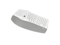 Teclado ergon�mico inal�mbrico Delux GM901D BT+2.4G (blanco)